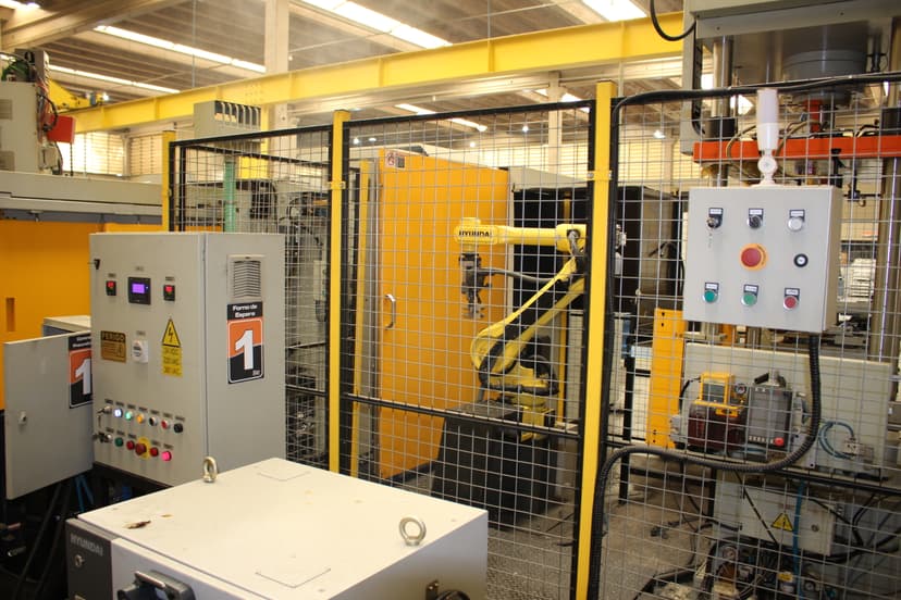 Fábrica FlowCast área de produção - parte central